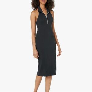 NWT The Drop halter midi dress, black, xxs
